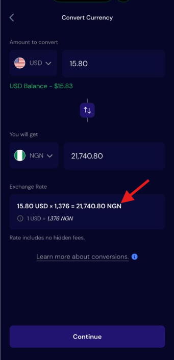 Convert USD to Naira