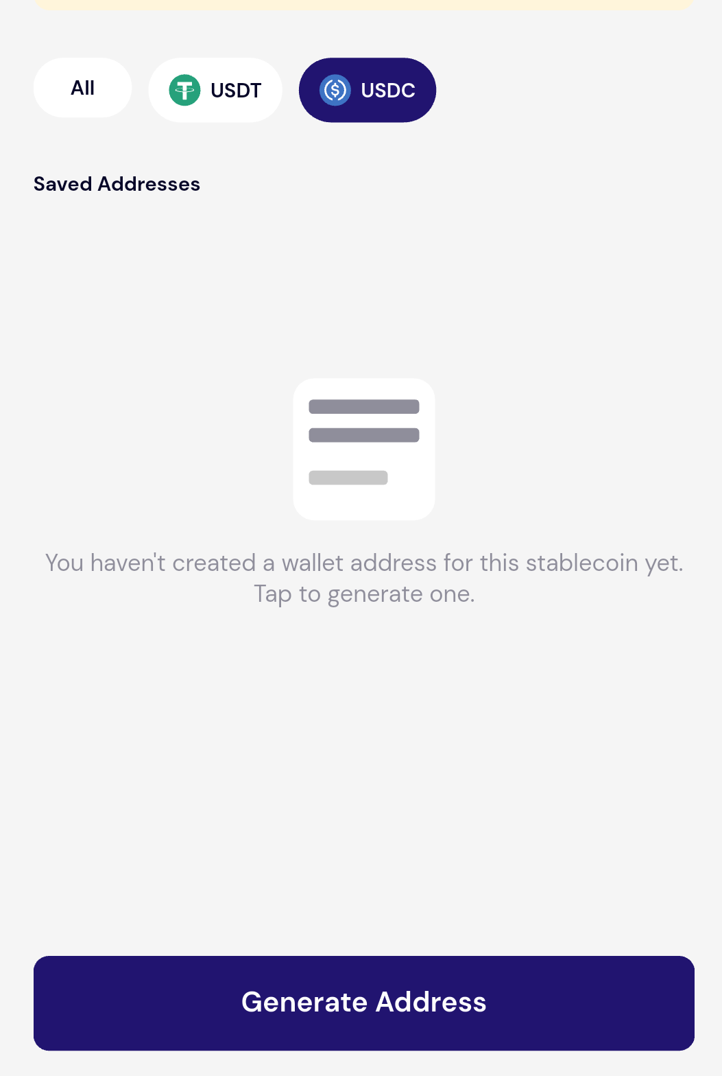 Stablecoin wallet