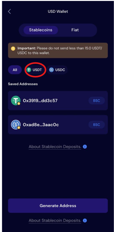 How to get a TRC20 wallet address