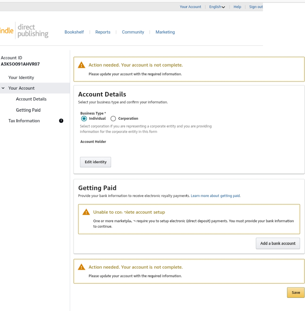 How to receive payment from Amazon in Nigeria