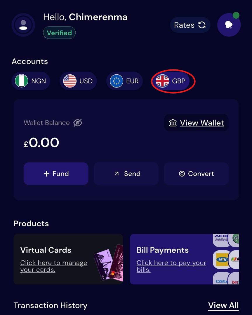 How to open a pound account in Nigeria