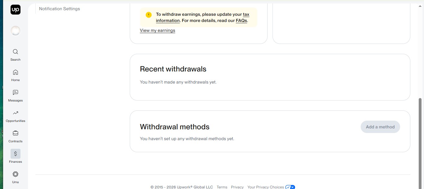 How to withdraw money from Upwork