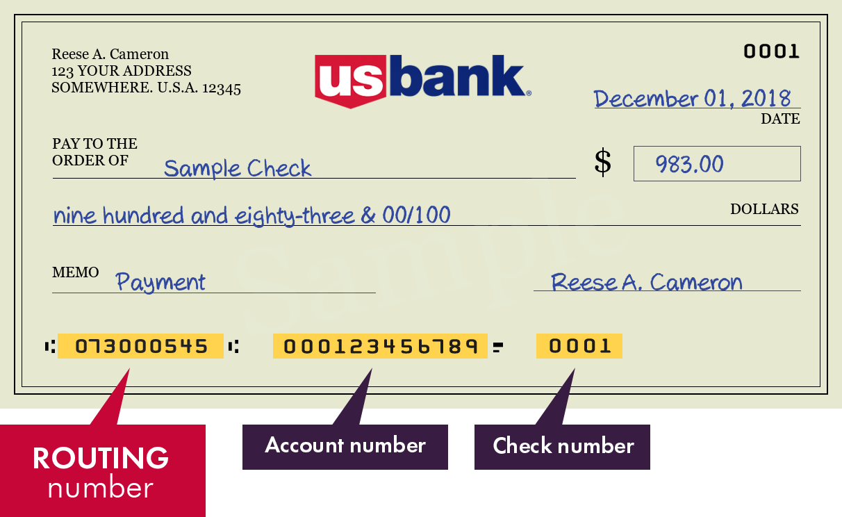 Routing number